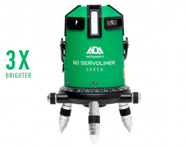 Лазерный уровень ADA 6D SERVOLINER Green - интернет-магазин Согес